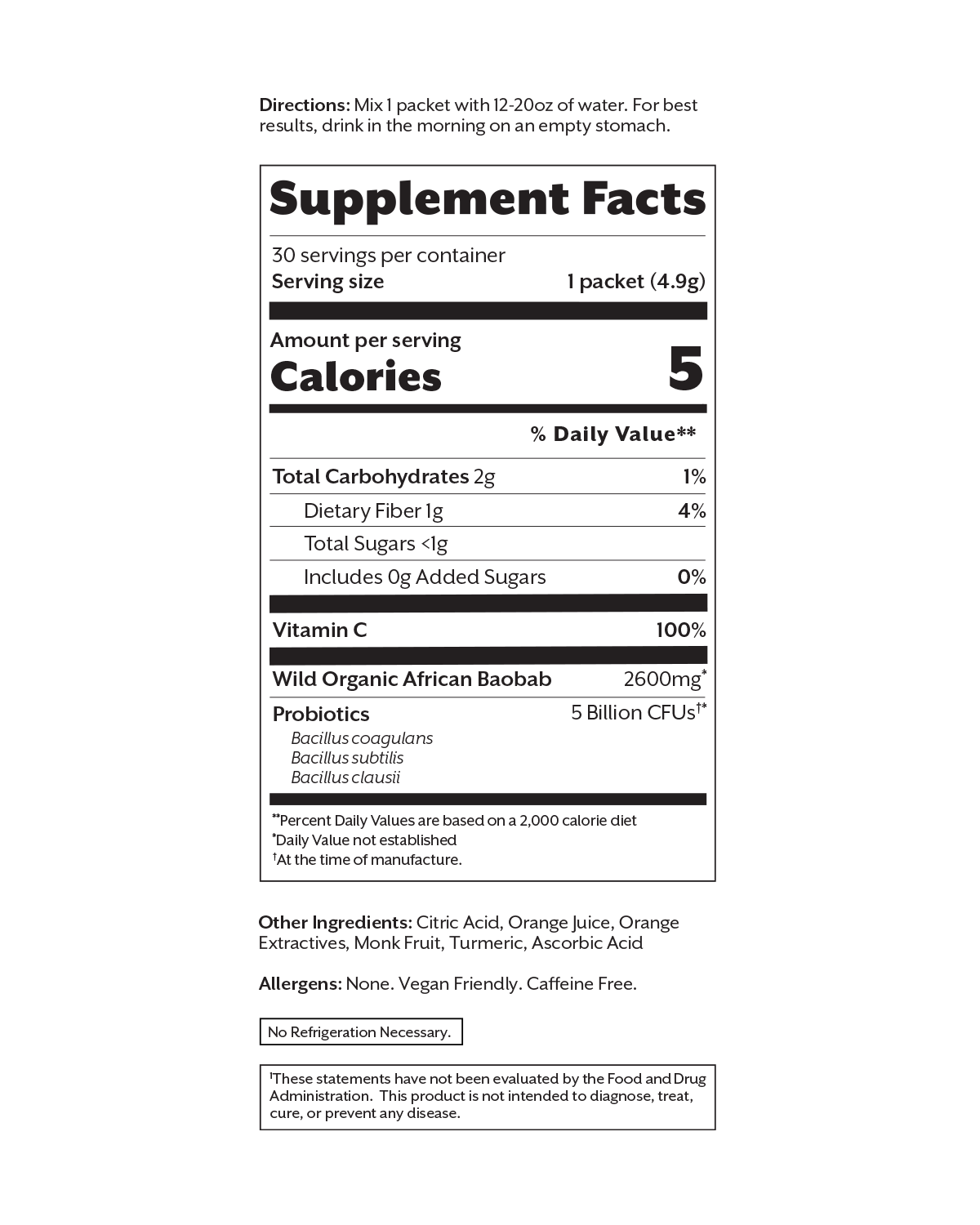 Debloat: Prebiotic + Probiotic Florida Orange
